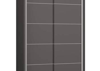 Szafa przesuwna IGA 120 cm antracyt ze szprosami