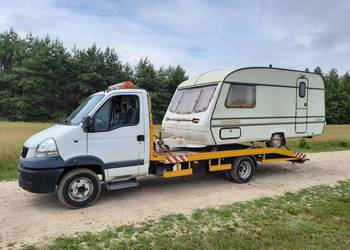 Transport przyczep kempingowych AUTO LAWETA ZŁOCZEW