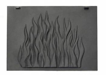 Płyta żeliwna tylna ścianka do wkładu kominka 47x35 WZÓR OGIEŃ