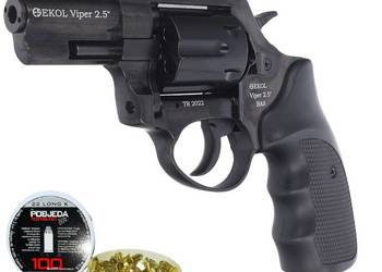 Rewolwer Hukowy 6mm BAS Voltran EKOL Viper 2.5'' Black + 50 SZTUK AMUNICJI