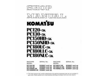 Komatsu PC120 PC130 PC150 - 5K instrukcja naprawy PL