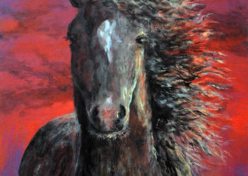 Obraz olejny PORTRET KONIA