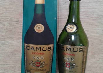 Oryginalna butelka po koniaku Camus z 1975r