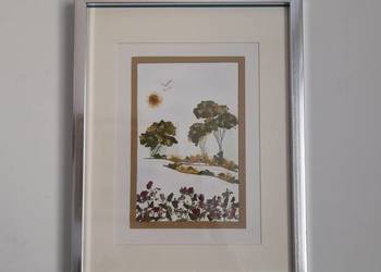 Obraz Kwiatowy w Ramie_Ręczne Wykonanie Hand Made