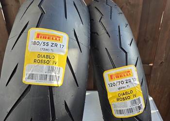 Nowe opony Pirelli diablo rosso 4 180 55 zr17 120 70 zr17