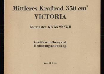 Victoria model KR 35 SN/WH - Opis i instrukcja obsługi