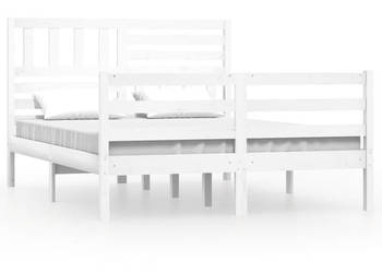 Rama łóżka biała lite drewno 120 x 200 cm WM-3101084