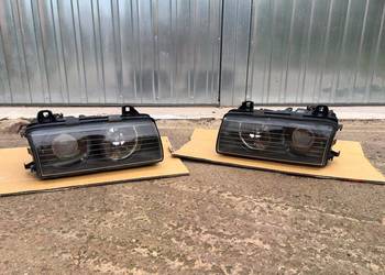 BMW E36 Lampy NOWE Black HELLA Oryginał regeneracja metalizacja reflektory