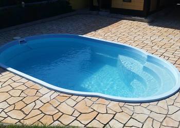 Basen ogrodowy z laminatu do wkopania gotowy 4x2,5