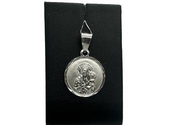 Nowa Srebrna Rodowana Zawieszka pr 925 2,19g Matka Boska