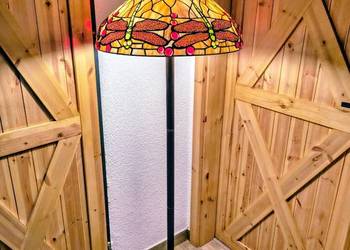 Tiffany lampa stojąca, podłogowa Tiffany "ważki"