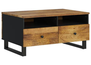 Stolik kawowy 80x54x40 cm mango i materiał drewnopochodny WM-351957