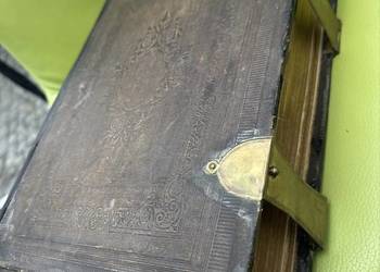 Stara Biblia w języku holenderskim antyk