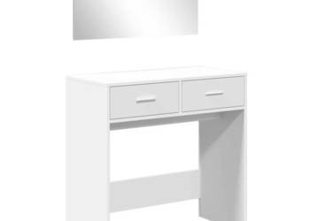Toaletka z lustrem biała 80x39x80 cm WM-840702