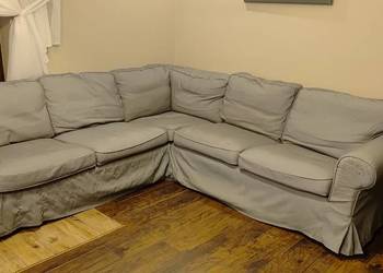 Kanapa narożna Ektorp z fotelem