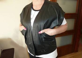 NOWA Kamizelka-Bezrękawnik, Skóra Naturalna.