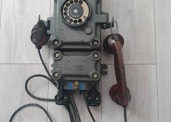 Stary telefon górniczy kopalniany przemysłowy industrial  vintage  PRL