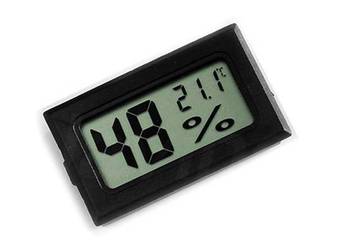 Czujnik temperatury termometr + higrometr LCD od -50°C do 70°C czarny