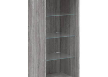 Szafka z oświetleniem LED szary dąb sonoma 41x37x100 cm WM-836733