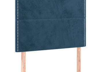 Zagłówek do łóżka z LED ciemnoniebieski 80x5x118/128 cm WM-3122318