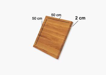 Blat dębowy na wymiar 50x50 Blat dębowy na wymiar 50x50