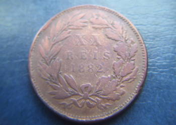Stare monety 20 real 1882 Portugalia