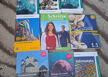 Sprzedam podręczniki dla klasy 1 technikum lub liceum