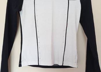 Czarno-biała bluzeczka dla dziewczynki