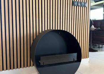 Biokominek Kominek wolnostojący 75 x 30 x 75 cm CZARNY