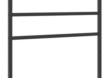 Metalowe wezgłowie czarne 100 cm WM-355394