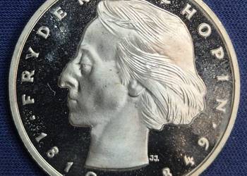 50 złotych 1972 Fryderyk Chopin, Proof SREBRO