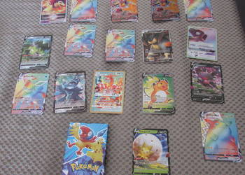 pokemon karty kolekcjonerskie zestaw 17szt