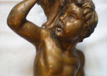 ŚLICZNA RZEŹBA 18 w.Z DREWNA DUŻA 52,5 cm.