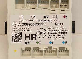 MERCEDES W205 MODUŁ DRZWI PRAWY TYŁ A2059002011
