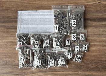 NOWY KOMPLET ŚRUB ŚRUBY NIERDZEWNE JAWA 350 TS