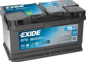Akumulatory 75Ah 730A Prawy Plus Exide EFB START&STOP Specpart Szczecin