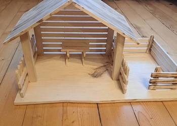 Szopka z drewna nowa