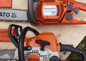 Piły spalinowe Husqvarna i Stihl.
