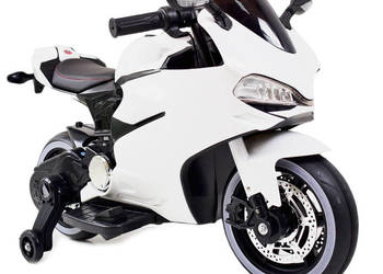 Autko motorek WIELKI MOTOR ŚCIGACZ na akumulator dla dzieci FT8728 biały