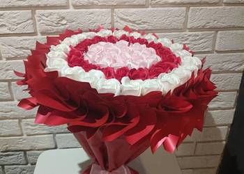 Bukiet z róż mydlanych Prezent na Walentynki urodziny Róże mydlane