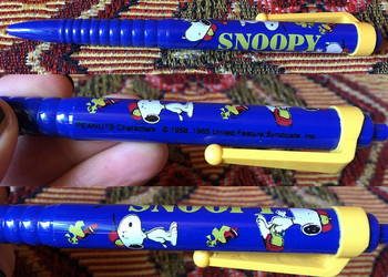 Stary długopis Snoopy PRL lub późniejszy