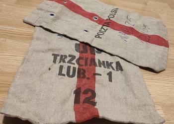 Worki używane lniane płócienne poczta polska