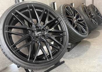 20 cali Audi A5 A4 felgi koła alusy komplet z oponami 5x112 ET35 9J concave