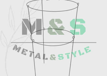 Podpora do roślin 93 cm – stal ocynkowana |mocna podpora ogrodowa |10 szt!