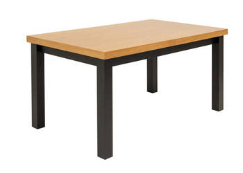 Stół na Prostych Nogach - Okleina Naturalna