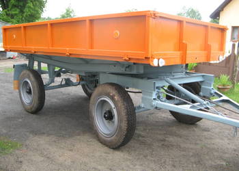 przyczepa d 47 732 -35  3-stronny wywrot cała góra nowa stan perfekcyjny