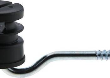 Izolator szczelinowy, z wkrętem, czarny, 5.3 mm 30 szt. AKO 44300301