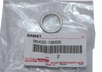 TOYOTA Auris Avensis Aygo Bz4x Uszczelka korka oleju skrzyni 90430-18008 OE