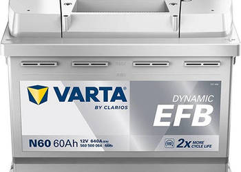 Akumulator 60Ah 640A VARTA Blue Dynamic EFB START&STOP N60