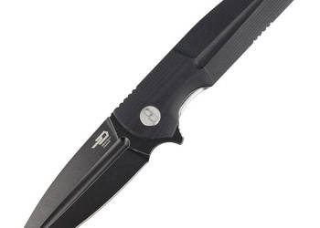 Nóż składany Bestech Fin Black G10, Black Stonewashed 14C28N (BG34A-3)